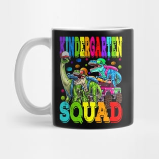 Kindergarten Squad Monster Truck Dinosaur Back To School Mug